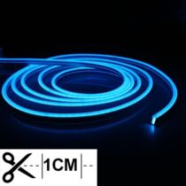 Neon flex LED szalag jég kék 120LED/m 10 W/m IP68 vízálló