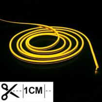 Neon flex LED szalag sárga  10 W/m IP68 vízálló