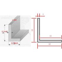 Alusín LED szalaghoz L profil 12x12x1mm 2 méter