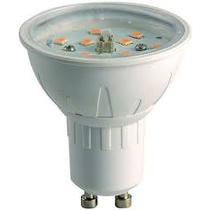 GU10 átlátszó burás LED égő melegfehér 4W 390 lumen