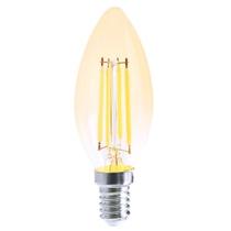 Filament gyertya E14 LED izzó extra melegfehér 6W 500 lumen