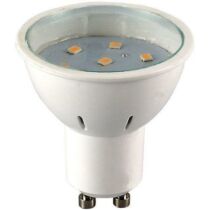 GU10 átlátszó burás LED izzó hidegfehér 3W 270 lumen