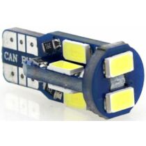 T10 Canbus helyzetjelző/index 10 LED sárga 2,3 W 230 lumen autós LED