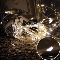 Karácsonyi mikro- LEDes Nano fényfüzér, IP44, kültérre is! 100 db meleg fehér LED