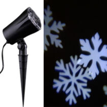 Karácsonyi LED projector, IP44, hideg fehér hópelyhet vetít