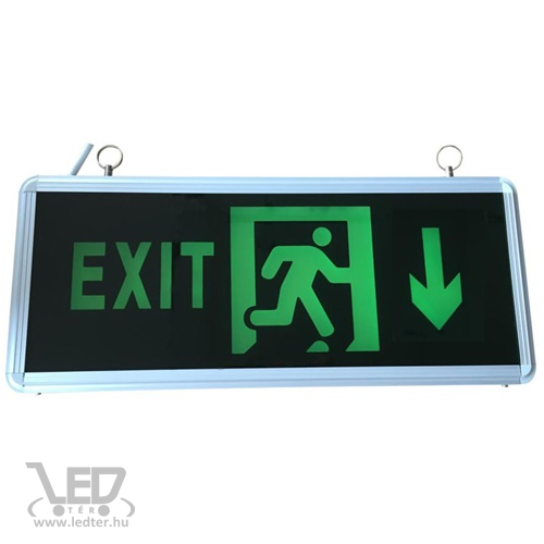 LED Exit lámpa kétoldalas 3W - Lefelé mutat