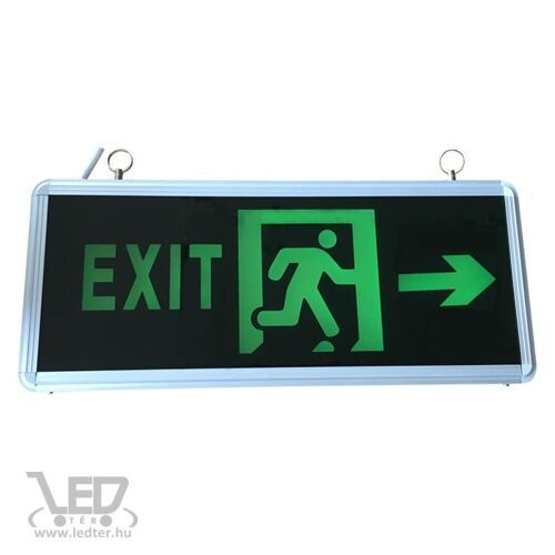 LED Exit lámpa kétoldalas 3W - Jobb oldalra mutat