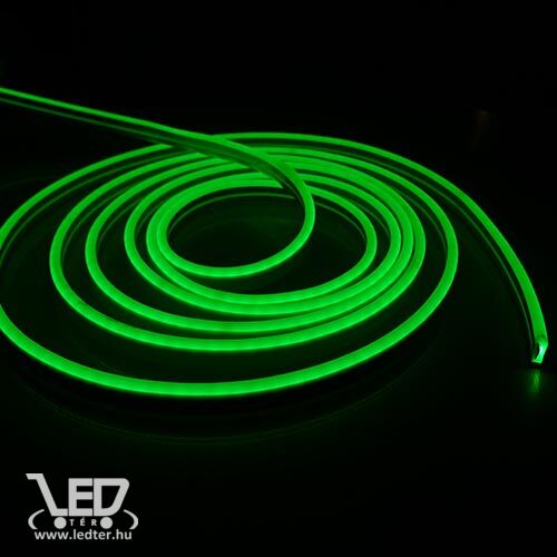 Neon flex LED szalag zöld 120LED/m 10 W/m IP68 vízálló