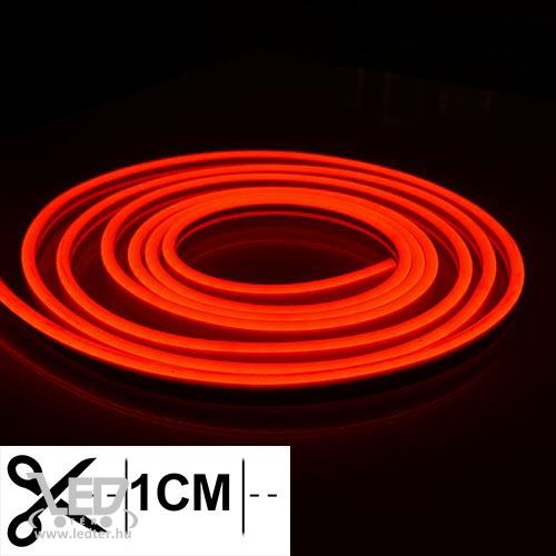 Neon flex LED szalag piros 120LED/m 10 W/m IP68 vízálló