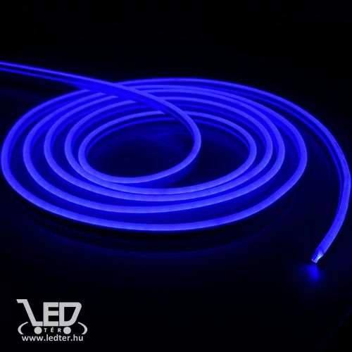 Neon flex LED szalag 24V IP68 vízálló Kék 10W/m