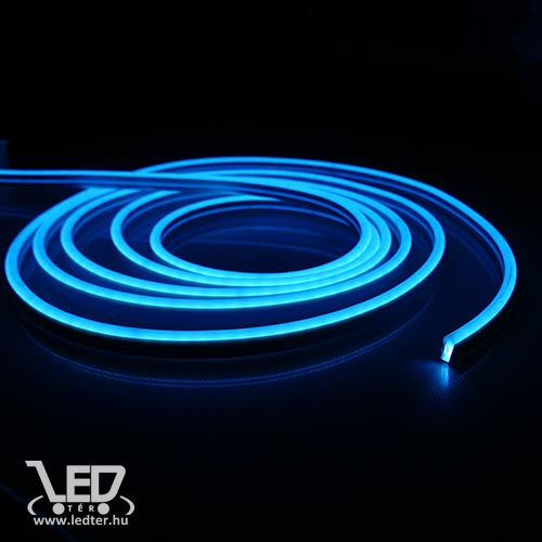 Neon flex LED szalag Jég kék 120LED/m 10 W/m IP68 vízálló