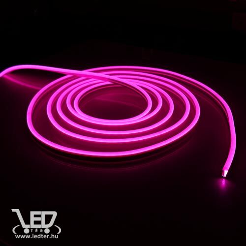 Neon flex LED szalag Pink 120LED/m 10 W/m IP68 vízálló