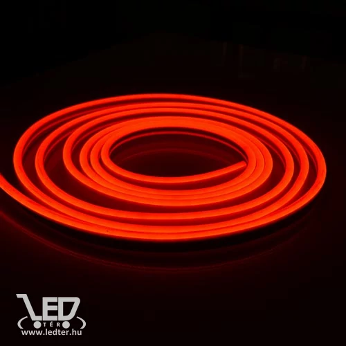 Neon flex LED szalag 24V IP68 vízálló Piros 10W/m