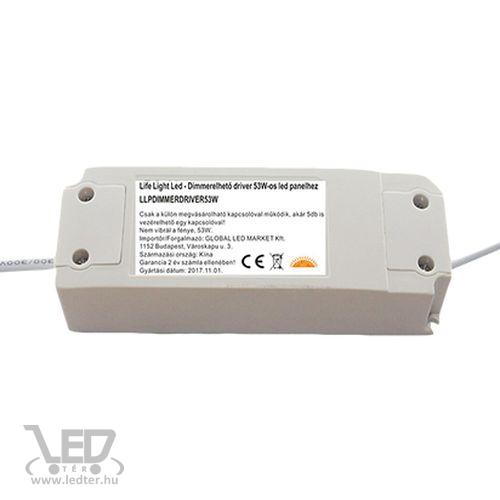 Dimmelhető driver LED panelhez 53W 1200mA 27-42V