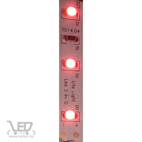 Beltéri piros 60LED/m 2835 chip 4,8 W 70 lm/m LED szalag