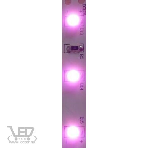 Kültéri pink 60LED/m 2835 chip 4,8 W 120 lm/m LED szalag
