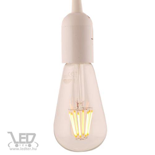 Filament retro E27 LED izzó melegfehér 8W 880 lumen