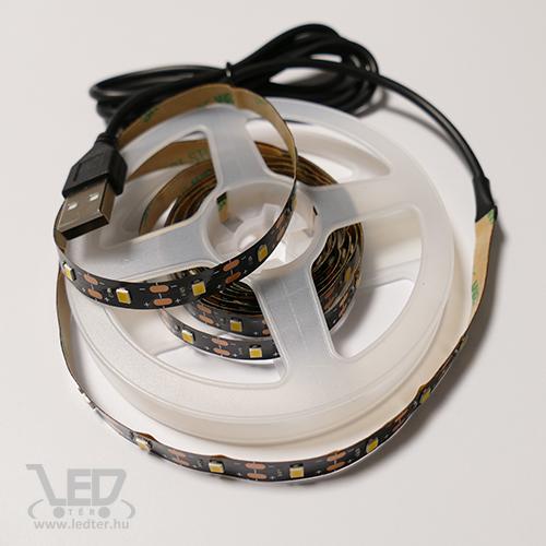 USB csatlakozós Led szalag 2 méter meleg fehér Led szalag, 5V.