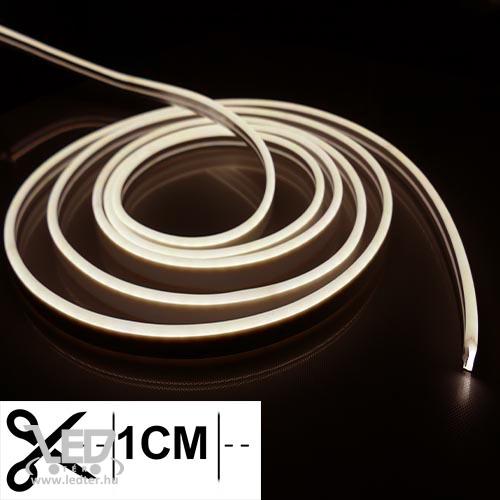 Neon flex LED szalag közép fehér  10 W/m IP68 vízálló