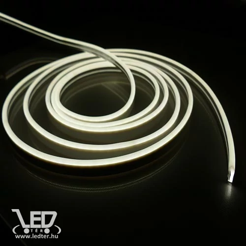 Neon flex LED szalag 24V IP68 vízálló hidegfehér 10W/m
