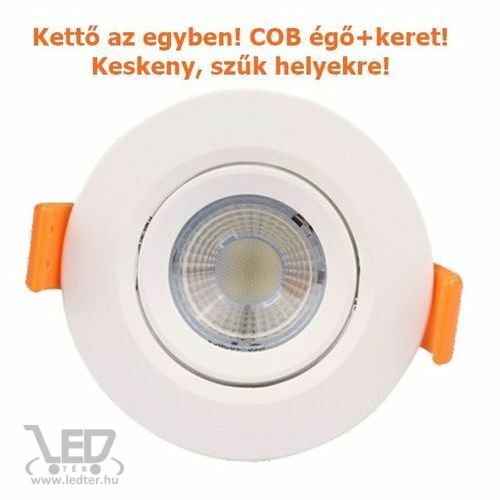 COB LED spot lámpatest kör alakú melegfehér 5W 500 lumen