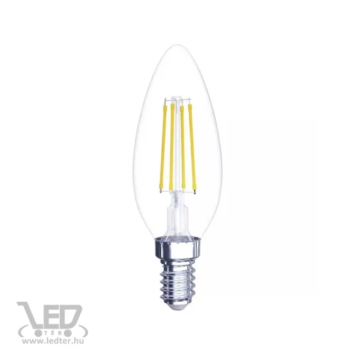 Emos Filament gyertya E14 LED égő középfehér 6W 806 lumen