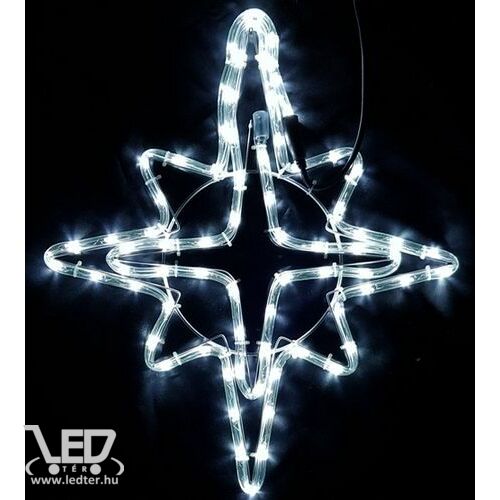 Karácsonyi figura csillag figura 55x45 cm 72 db hideg fehér LED