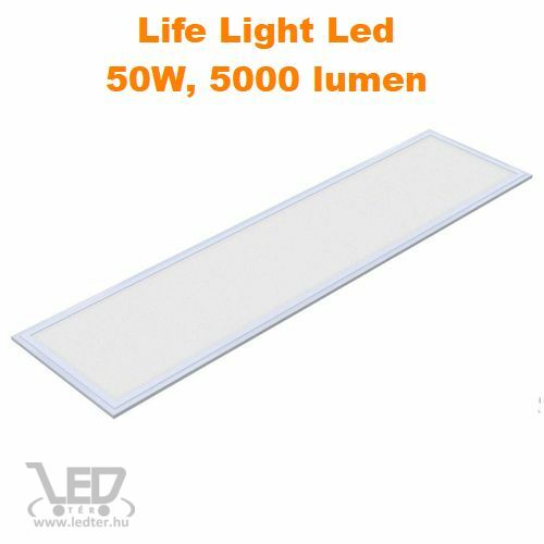 LED panel 30x120 cm középfehér 50W 5000 lumen