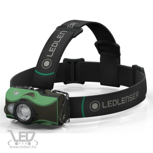 LedLenser MH8 outdoor tölthető LED fejlámpa 600lm/200m, RGB, 1xLi-ion, zöld